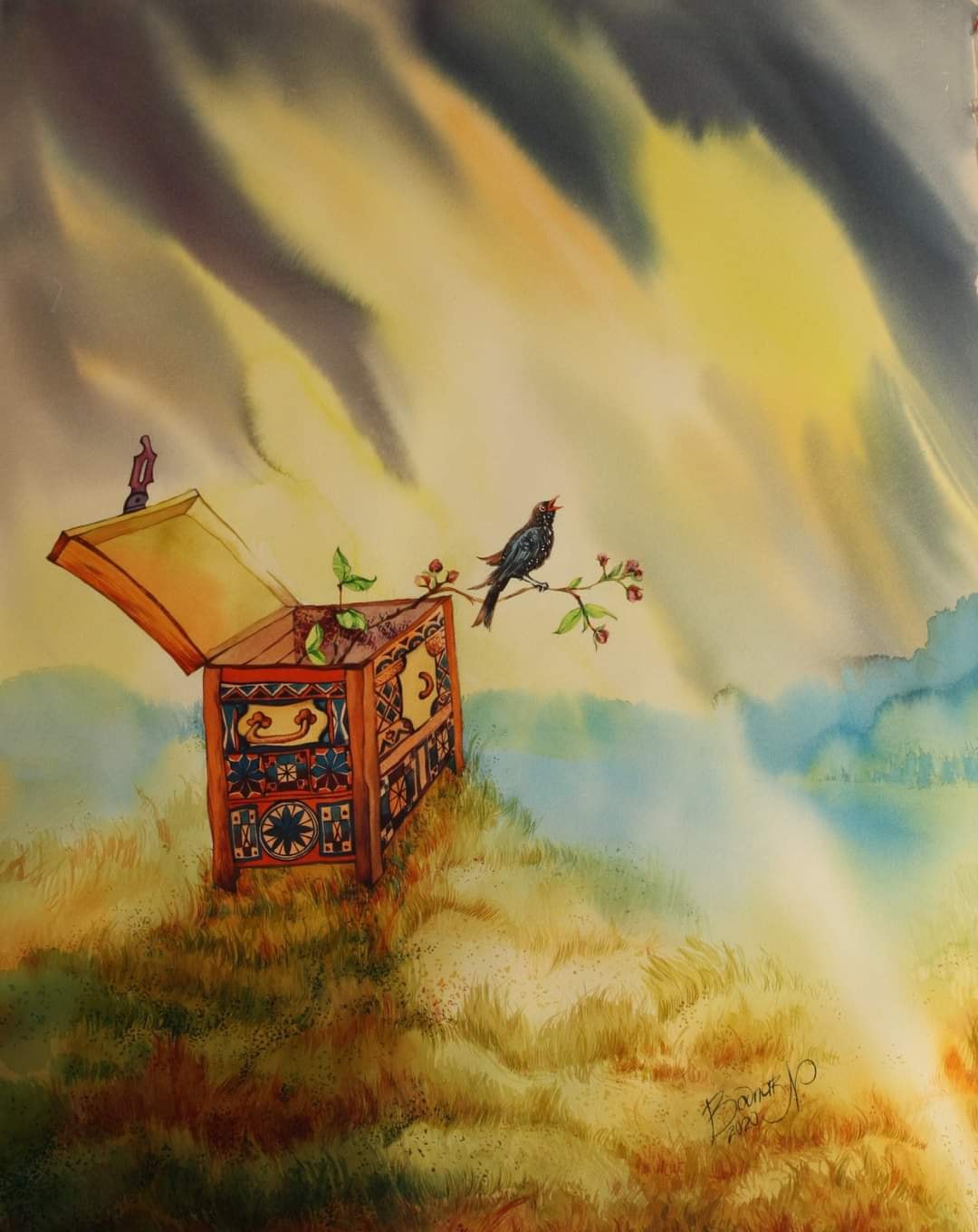 Illustration poétique de Nadia BODNAR